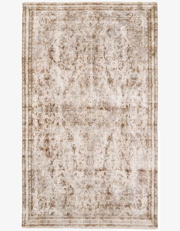 5' 4 x 8' 10 Hand Knotted Ultra Vintage Persian Wool Rug