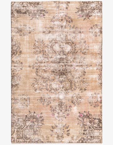 5' 4 x 8' 1 Hand Knotted Ultra Vintage Persian Wool Rug