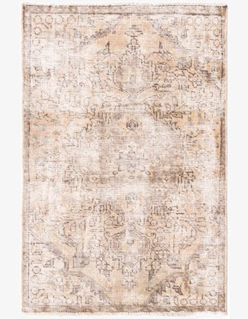 3' x 4' 8 Hand Knotted Ultra Vintage Persian Wool Rug