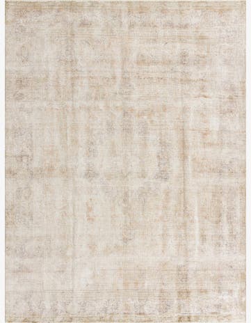 8' x 11' Hand Knotted Ultra Vintage Persian Wool Rug