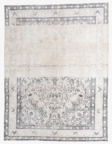 10' x 13' 1 Hand Knotted Ultra Vintage Persian Wool Rug