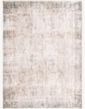 8' 4 x 11' 6 Hand Knotted Ultra Vintage Persian Wool Rug