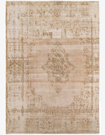 8' 5 x 11' 9 Hand Knotted Ultra Vintage Persian Wool Rug