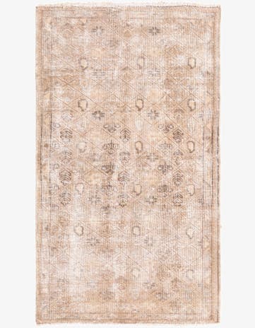 3' x 5' 2 Hand Knotted Ultra Vintage Persian Wool Rug