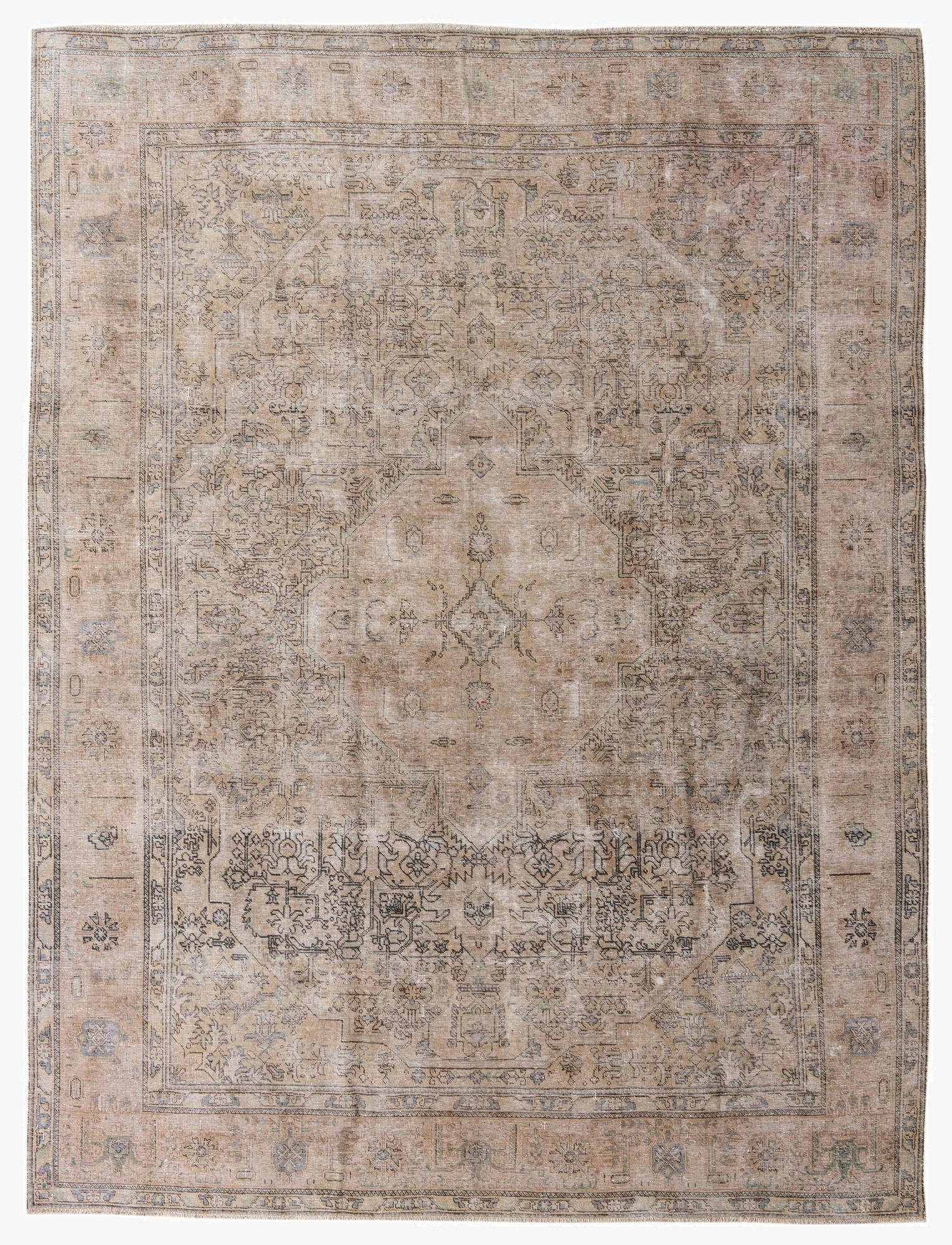 Primary image 9' 9 x 12' 9  Hand Knotted Ultra Vintage Persian Wool Rug