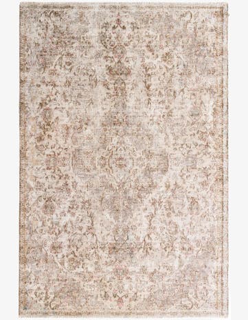 5' 6 x 8' 2 Hand Knotted Ultra Vintage Persian Wool Rug
