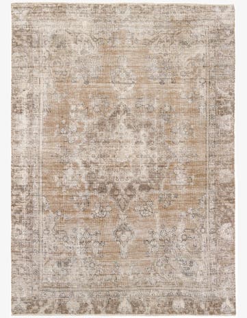 7' 4 x 10' 5 Hand Knotted Ultra Vintage Persian Wool Rug