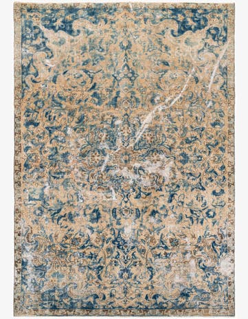 9' 8 x 11' 2 Hand Knotted Ultra Vintage Persian Wool Rug