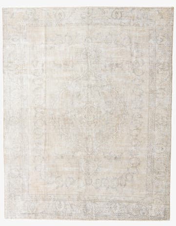 9' 4 x 11' 10 Hand Knotted Ultra Vintage Persian Wool Rug