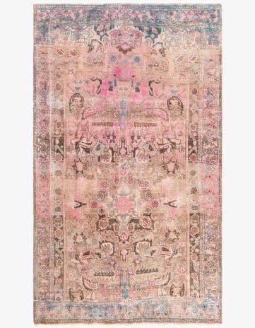 4' 2 x 7' Hand Knotted Ultra Vintage Persian Wool Rug
