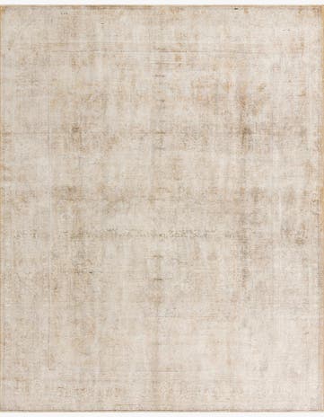 9' 10 x 12' 10 Hand Knotted Ultra Vintage Persian Wool Rug