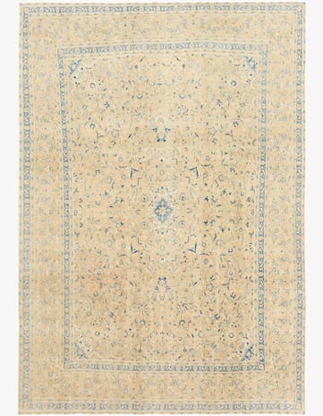 9' x 13' Hand Knotted Ultra Vintage Persian Wool Rug