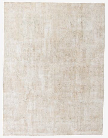 9' 4 x 12' 5 Hand Knotted Ultra Vintage Persian Wool Rug