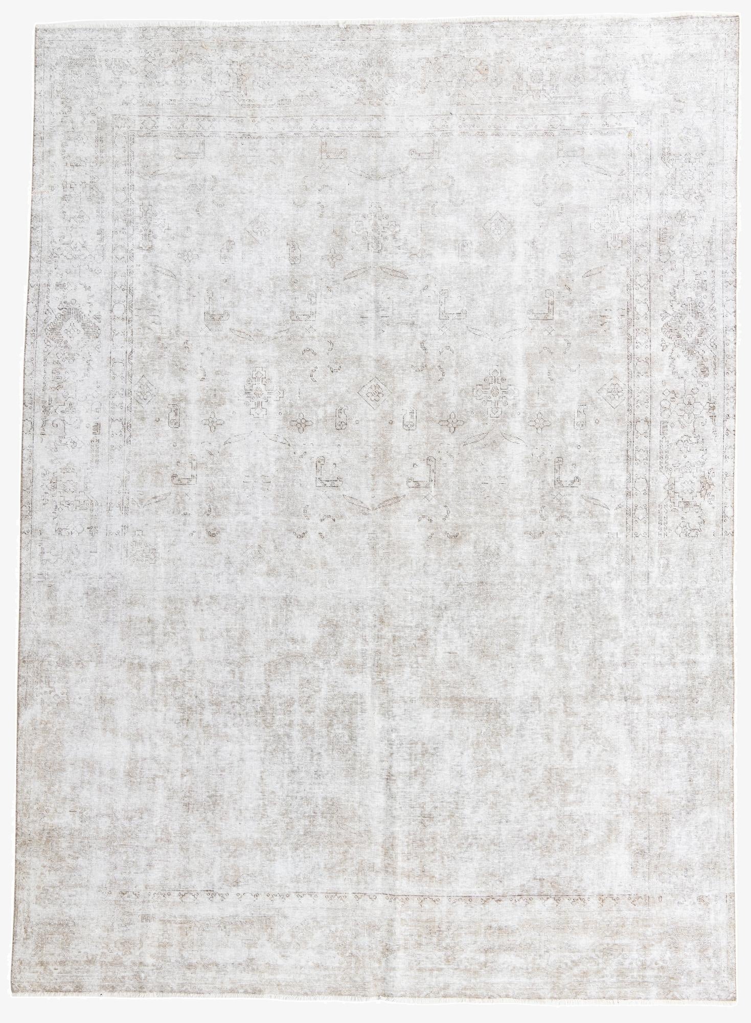 9' 4 x 12' 10  Hand Knotted Ultra Vintage Persian Wool Rug