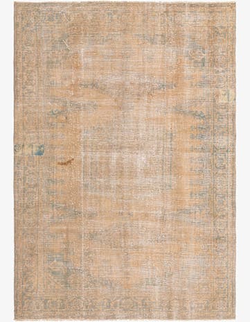 6' 5 x 9' 2 Hand Knotted Ultra Vintage Persian Wool Rug