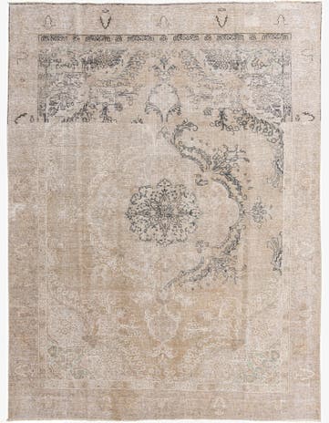 8' 10 x 12' 2 Hand Knotted Ultra Vintage Persian Wool Rug