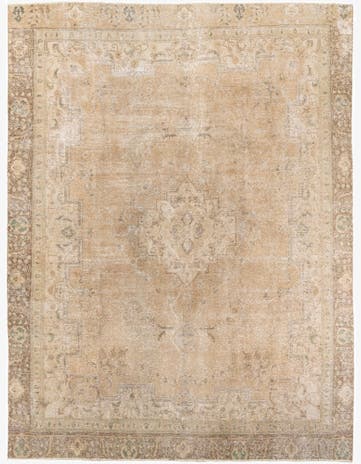 9' 1 x 12' 3 Hand Knotted Ultra Vintage Persian Wool Rug