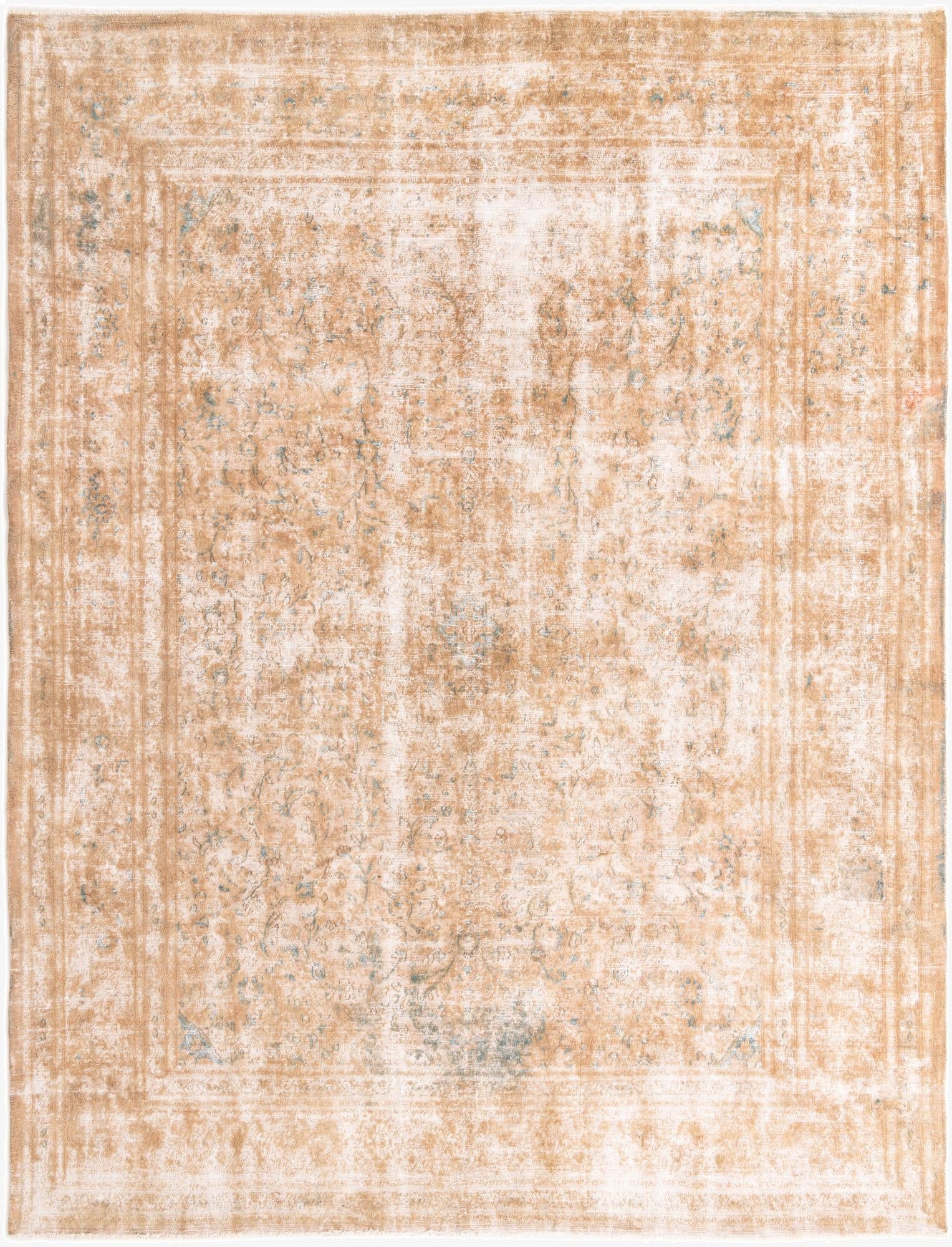 Primary image 9' 7 x 12' 5  Hand Knotted Ultra Vintage Persian Wool Rug