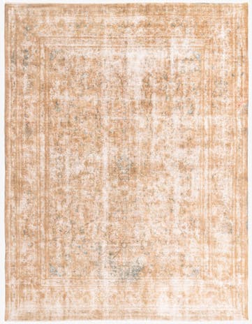 9' 7 x 12' 5 Hand Knotted Ultra Vintage Persian Wool Rug