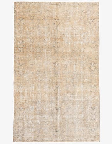 6' x 9' 7 Hand Knotted Ultra Vintage Persian Wool Rug
