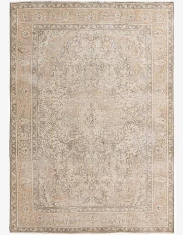 8' x 11' 2 Hand Knotted Ultra Vintage Persian Wool Rug