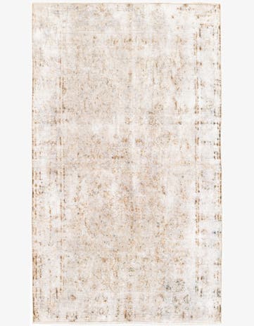 4' 10 x 8' Hand Knotted Ultra Vintage Persian Wool Rug