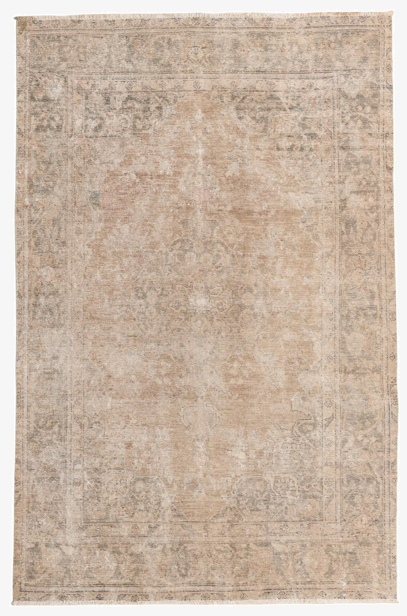 Primary image 6' 3 x 9' 6  Hand Knotted Ultra Vintage Persian Wool Rug