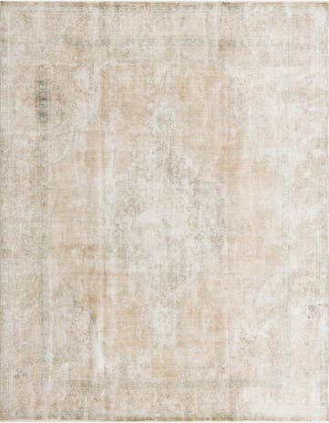 9' 10 x 12' 7 Hand Knotted Ultra Vintage Persian Wool Rug