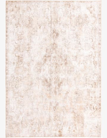 6' 9 x 9' 10 Hand Knotted Ultra Vintage Persian Wool Rug