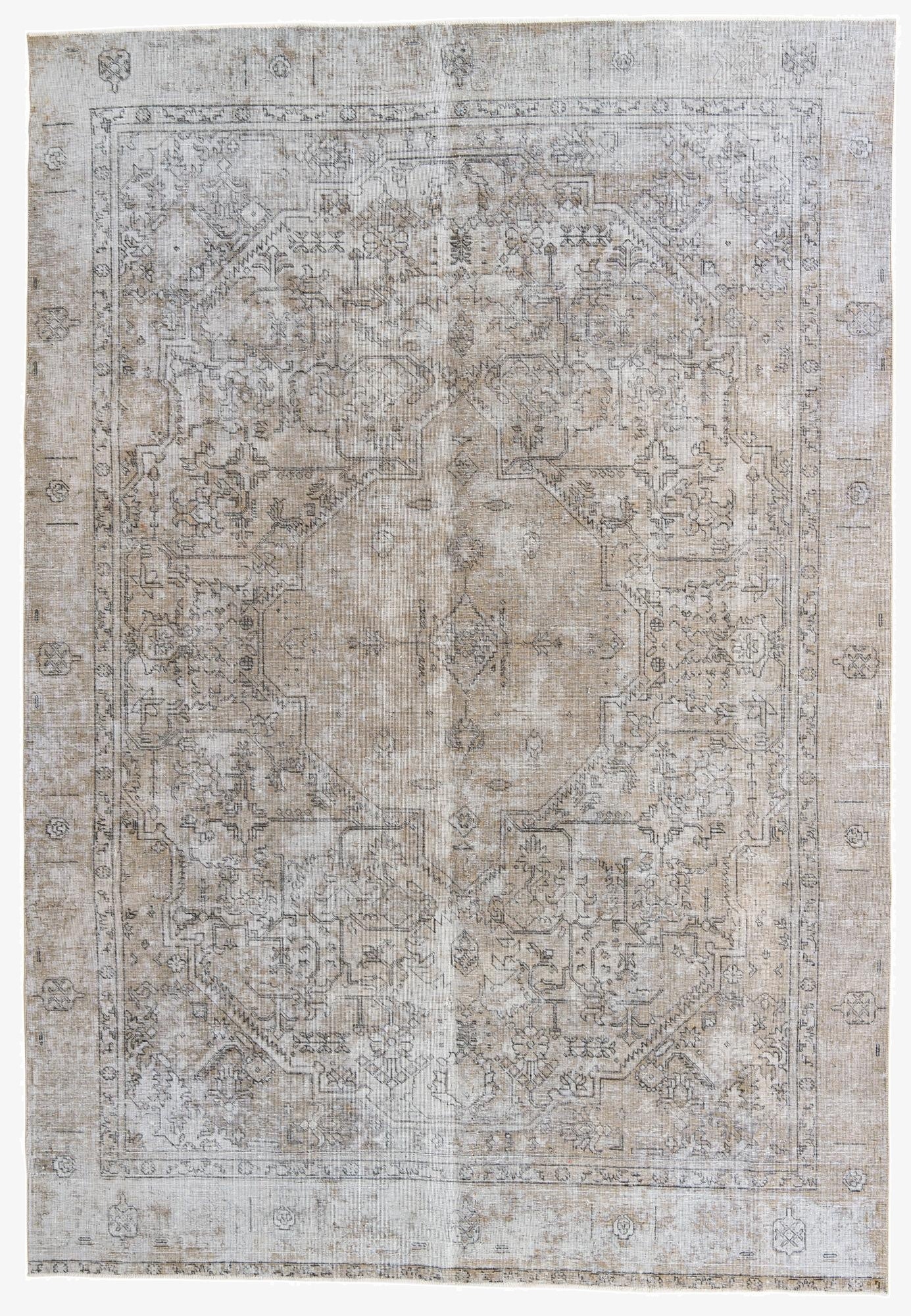 8' 4 x 12' 2  Hand Knotted Ultra Vintage Persian Wool Rug