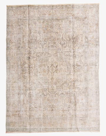 7' 10 x 10' 10 Hand Knotted Ultra Vintage Persian Wool Rug