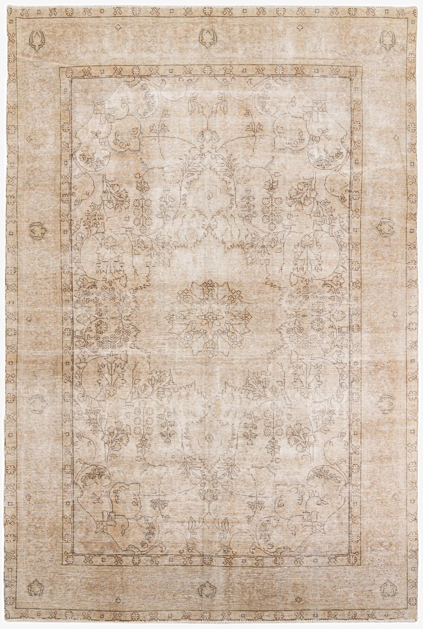 7' 10 x 11' 6  Hand Knotted Ultra Vintage Persian Wool Rug