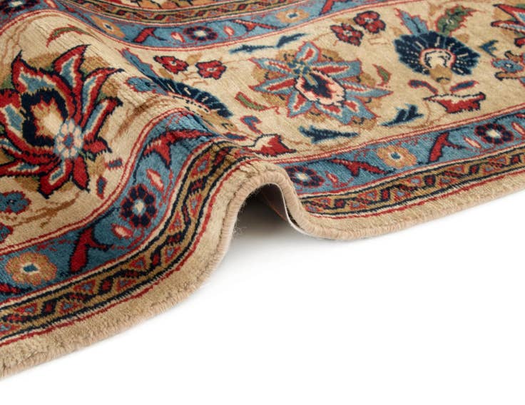 Detail image of 6' 6 x 9' 8 Hand Knotted Veramin Persian Wool Rug