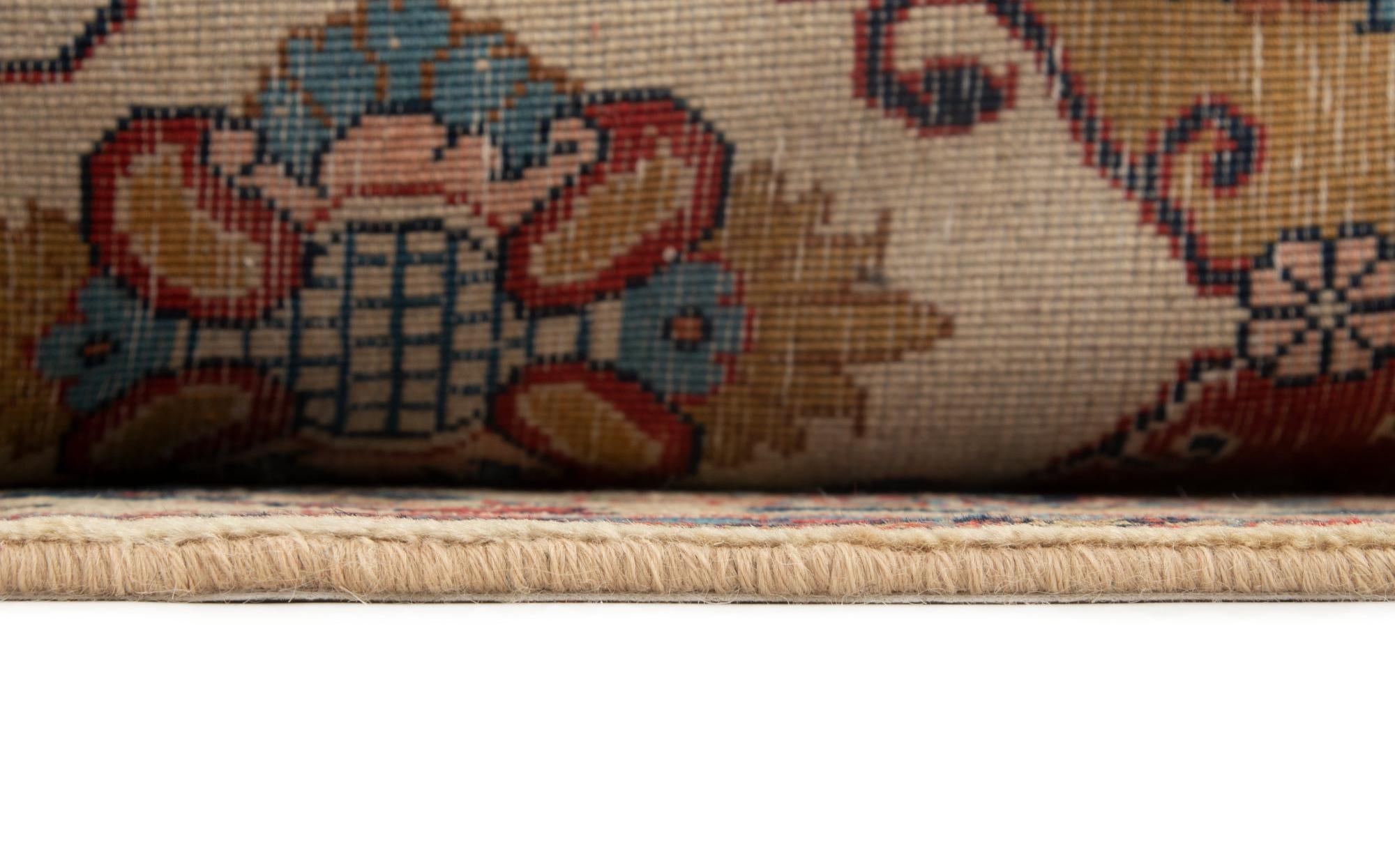 6' 6 x 9' 8 Hand Knotted Veramin Persian Wool Rug