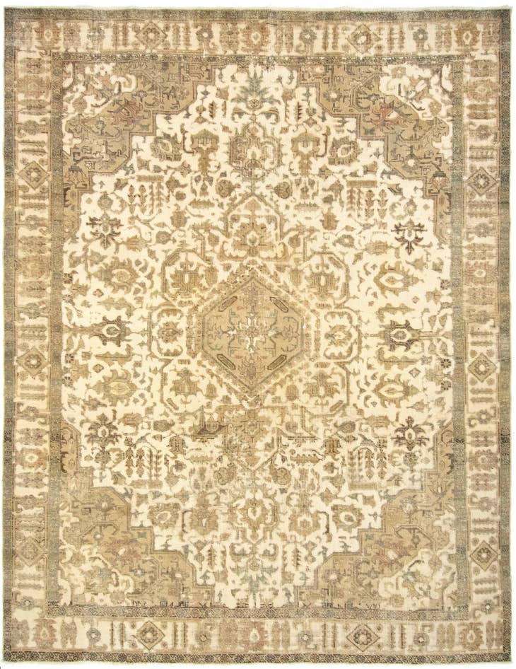 Detail image of 9' 4 x 12' 3 Hand Knotted Vintage Royal Persian Wool Rug