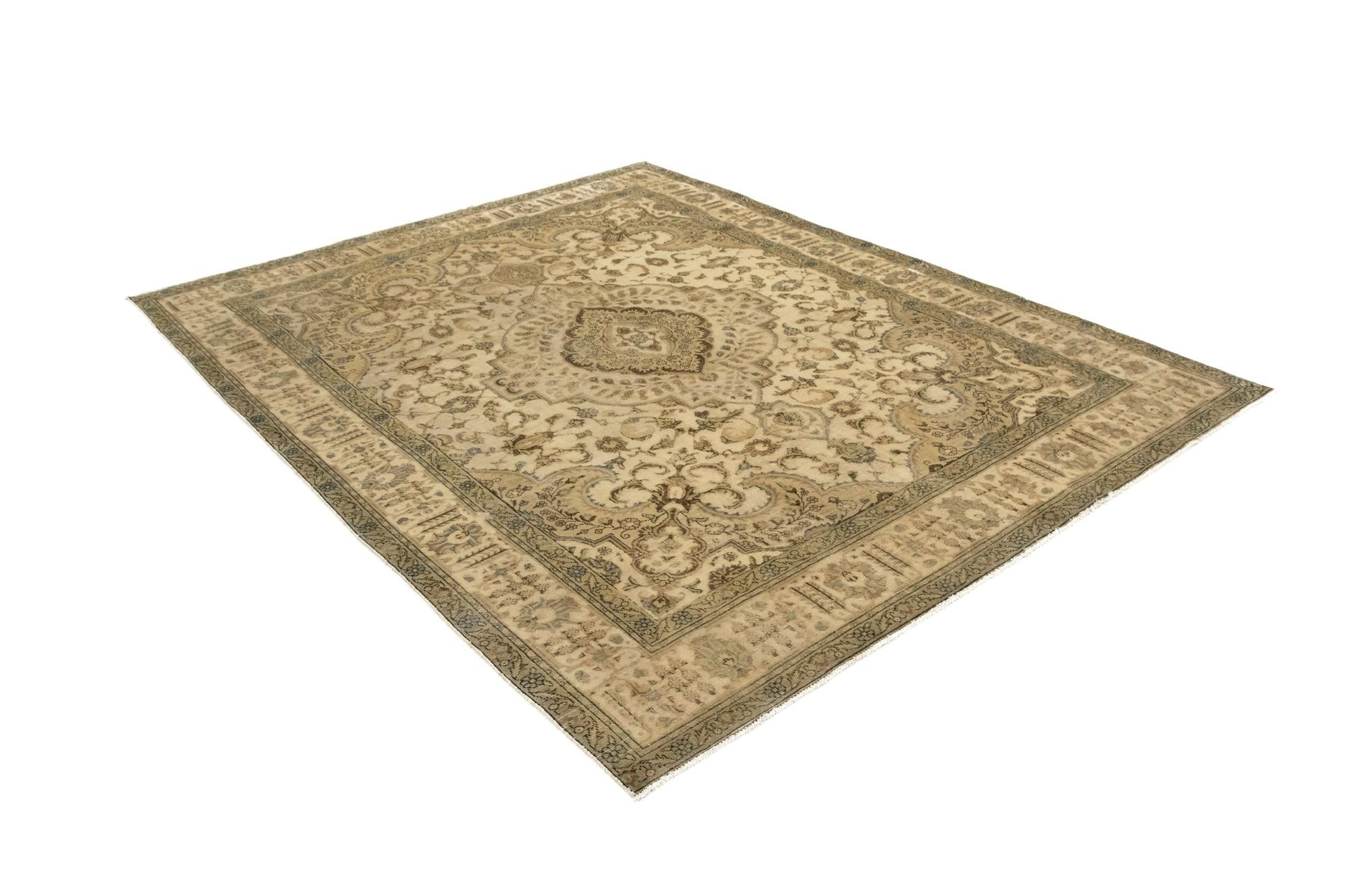9' 11 x 12' 10 Hand Knotted Vintage Royal Persian Wool Rug