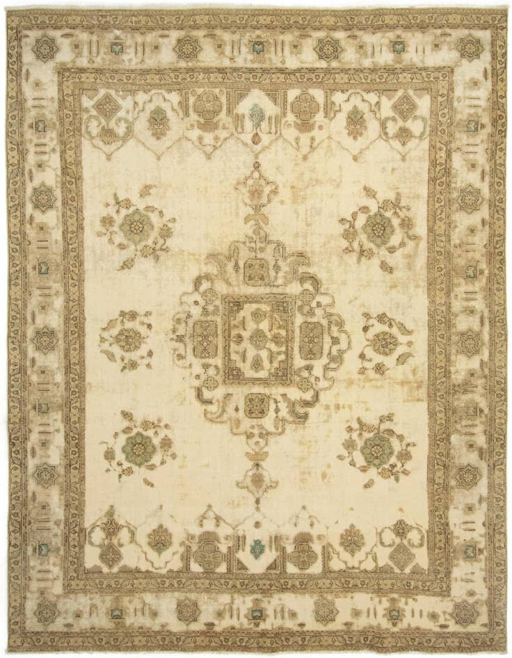 Detail image of 9' 9 x 12' 6 Hand Knotted Vintage Royal Persian Wool Rug