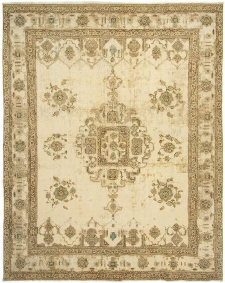 9' 9 x 12' 6 Hand Knotted Vintage Royal Persian Wool Rug