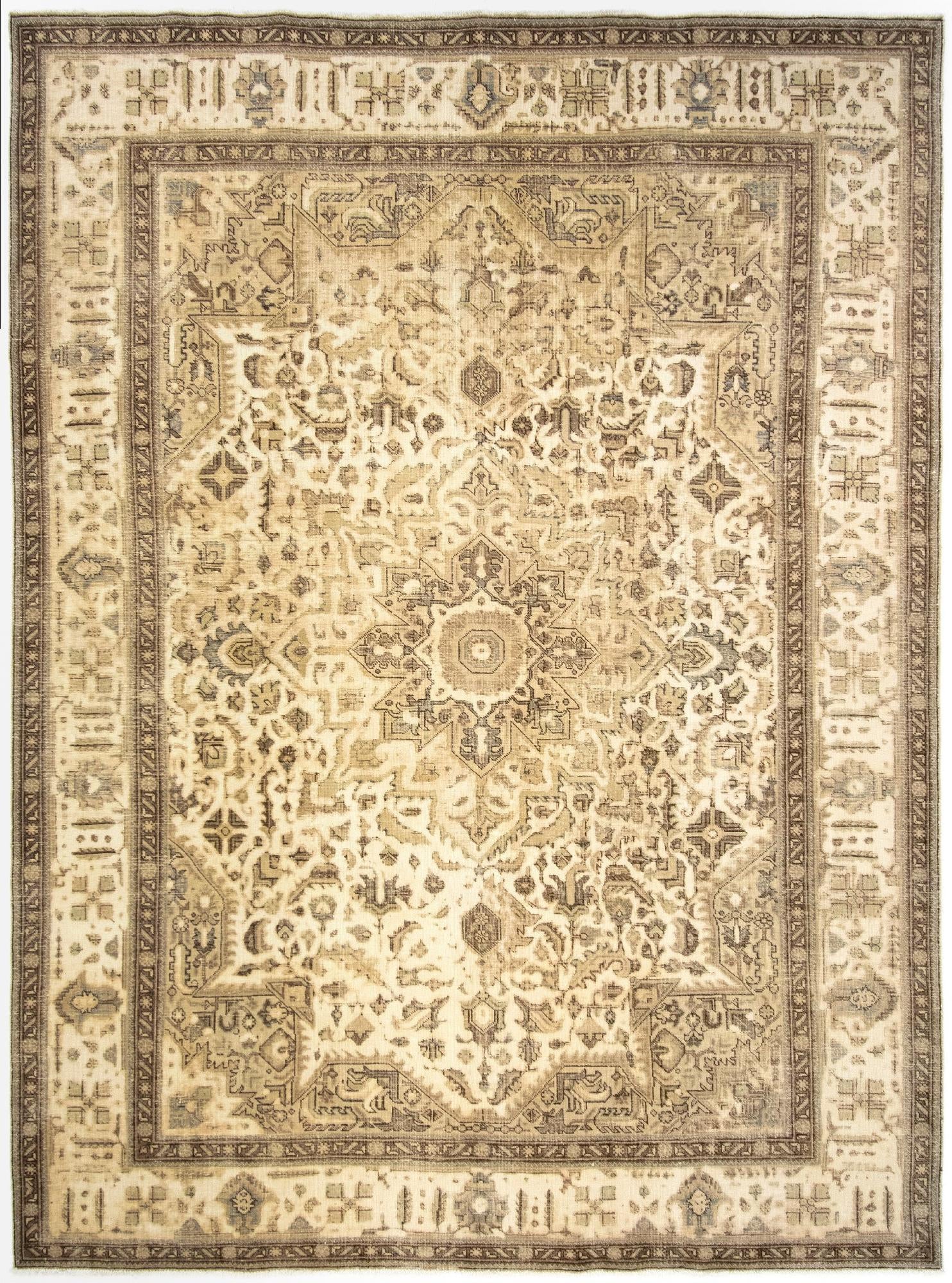 9' 8 x 12' 10 Hand Knotted Vintage Royal Persian Wool Rug