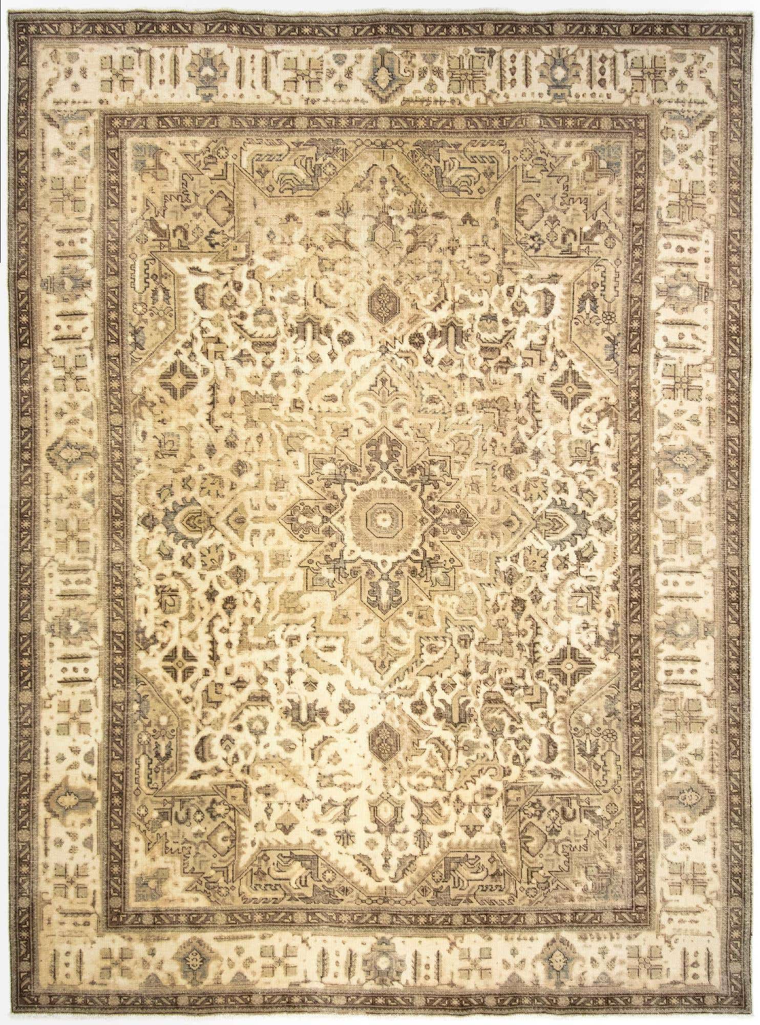 9' 8 x 12' 10 Hand Knotted Vintage Royal Persian Wool Rug