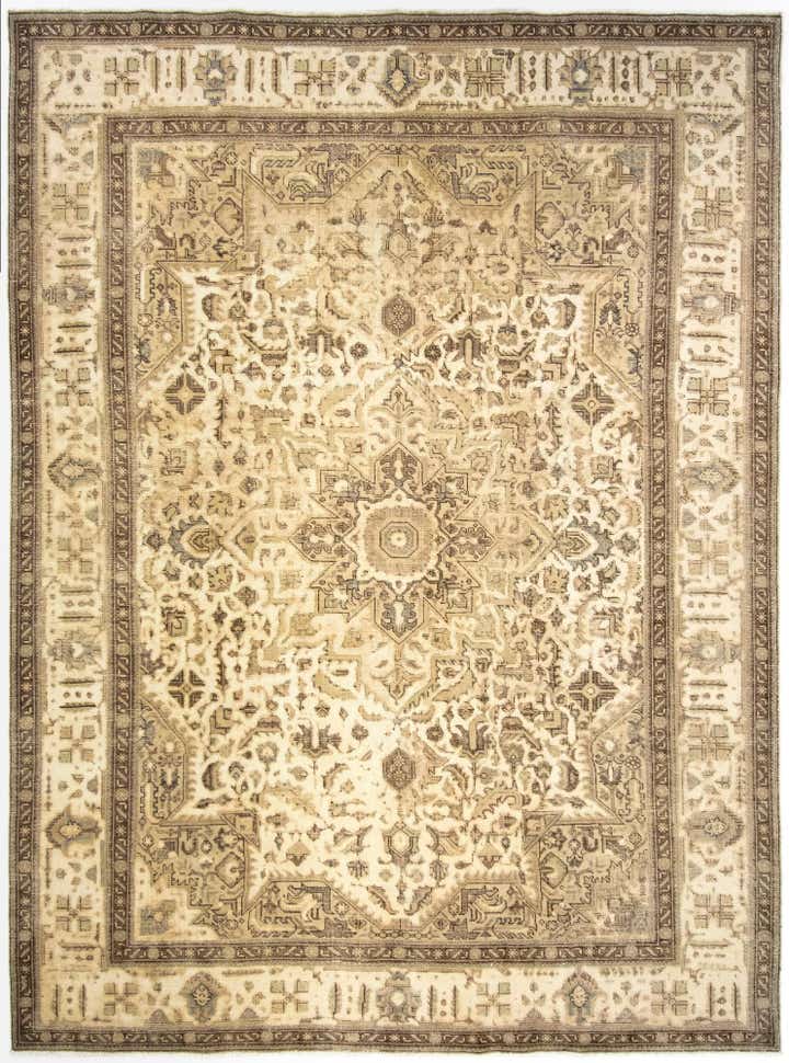 9' 8 x 12' 10 Hand Knotted Vintage Royal Persian Wool Rug