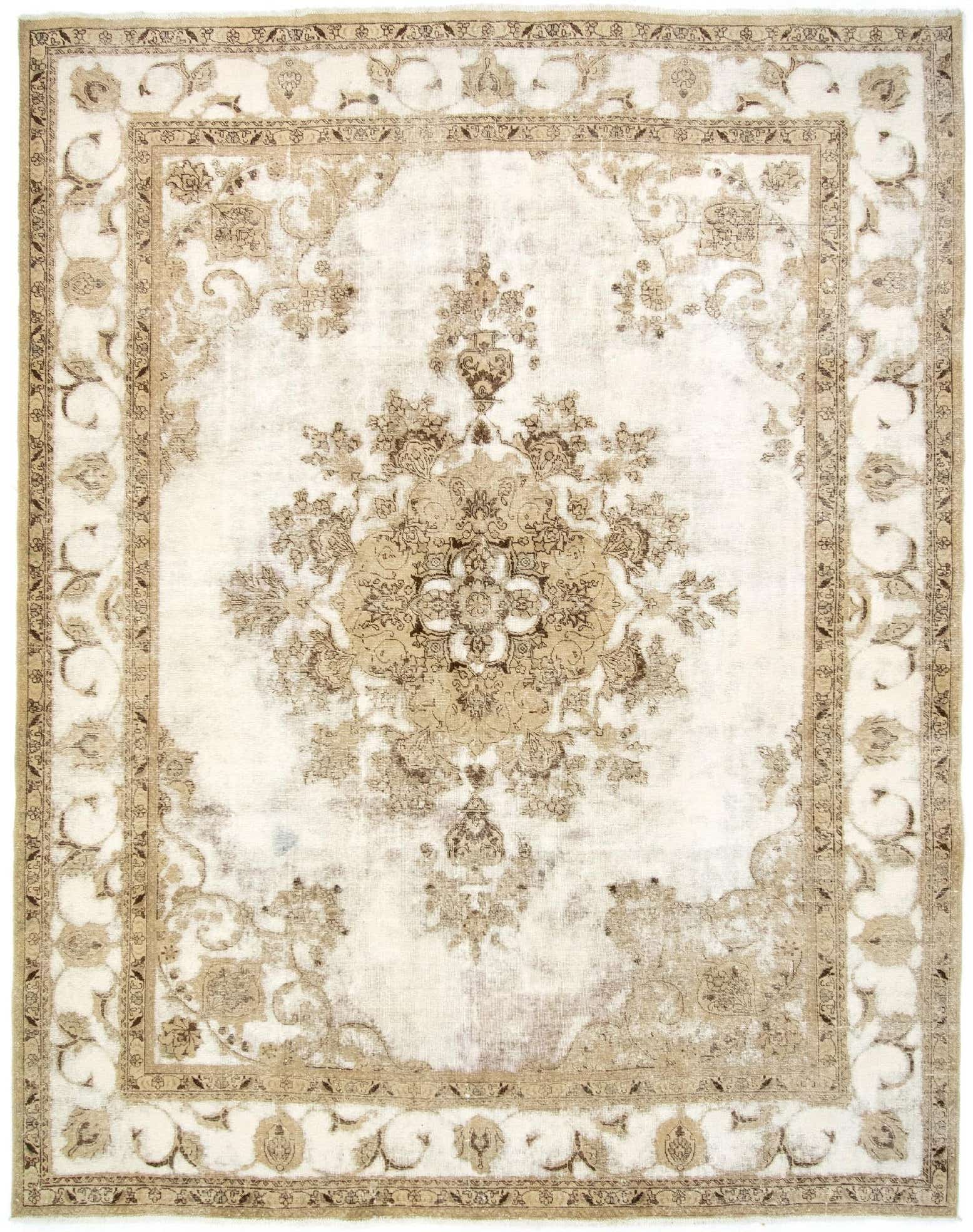 9' 10 x 12' 9 Hand Knotted Vintage Royal Persian Wool Rug