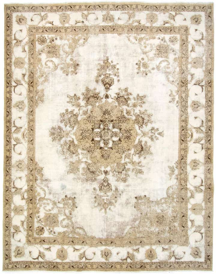 9' 10 x 12' 9 Hand Knotted Vintage Royal Persian Wool Rug