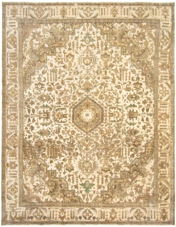 Detail image of 9' 9 x 12' 8 Hand Knotted Vintage Royal Persian Wool Rug