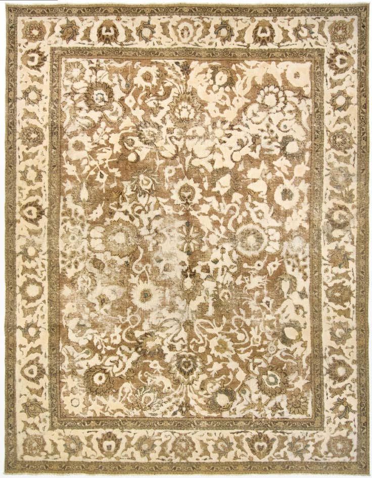 Detail image of 9' 7 x 12' 3 Hand Knotted Vintage Royal Persian Wool Rug