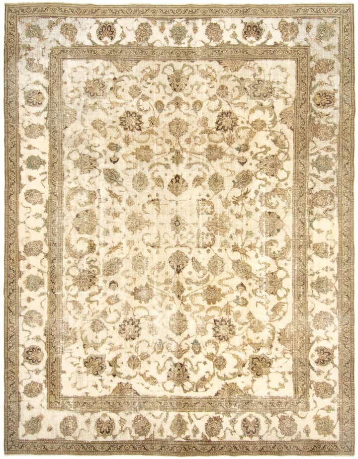 9' 9 x 12' 6 Hand Knotted Vintage Royal Persian Wool Rug