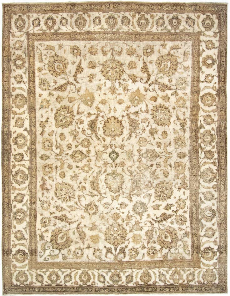 Detail image of 9' 7 x 12' 7 Hand Knotted Vintage Royal Persian Wool Rug