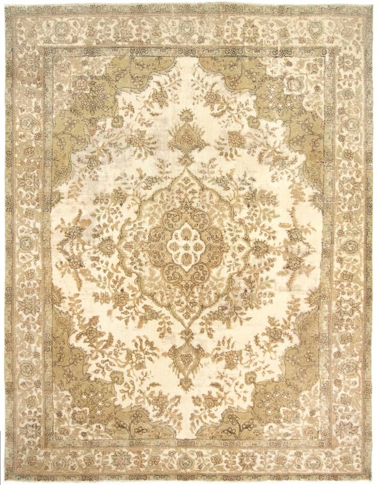 Detail image of 9' 4 x 12' 10 Hand Knotted Vintage Royal Persian Wool Rug