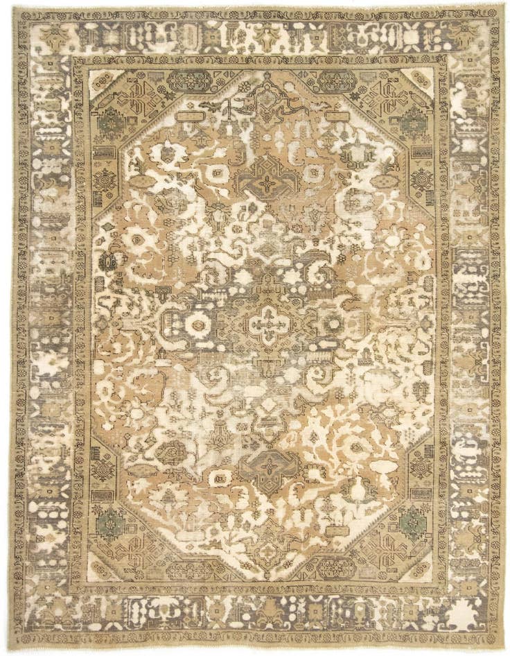 Detail image of 6' 9 x 9' 5 Hand Knotted Vintage Royal Persian Wool Rug