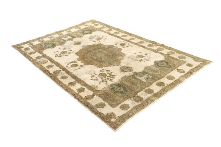Detail image of 6' 5 x 9' 6 Hand Knotted Vintage Royal Persian Wool Rug